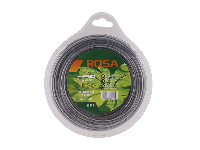 ROSA sfoară de tuns iarba 3,15 mm x 15 m pătrat armat