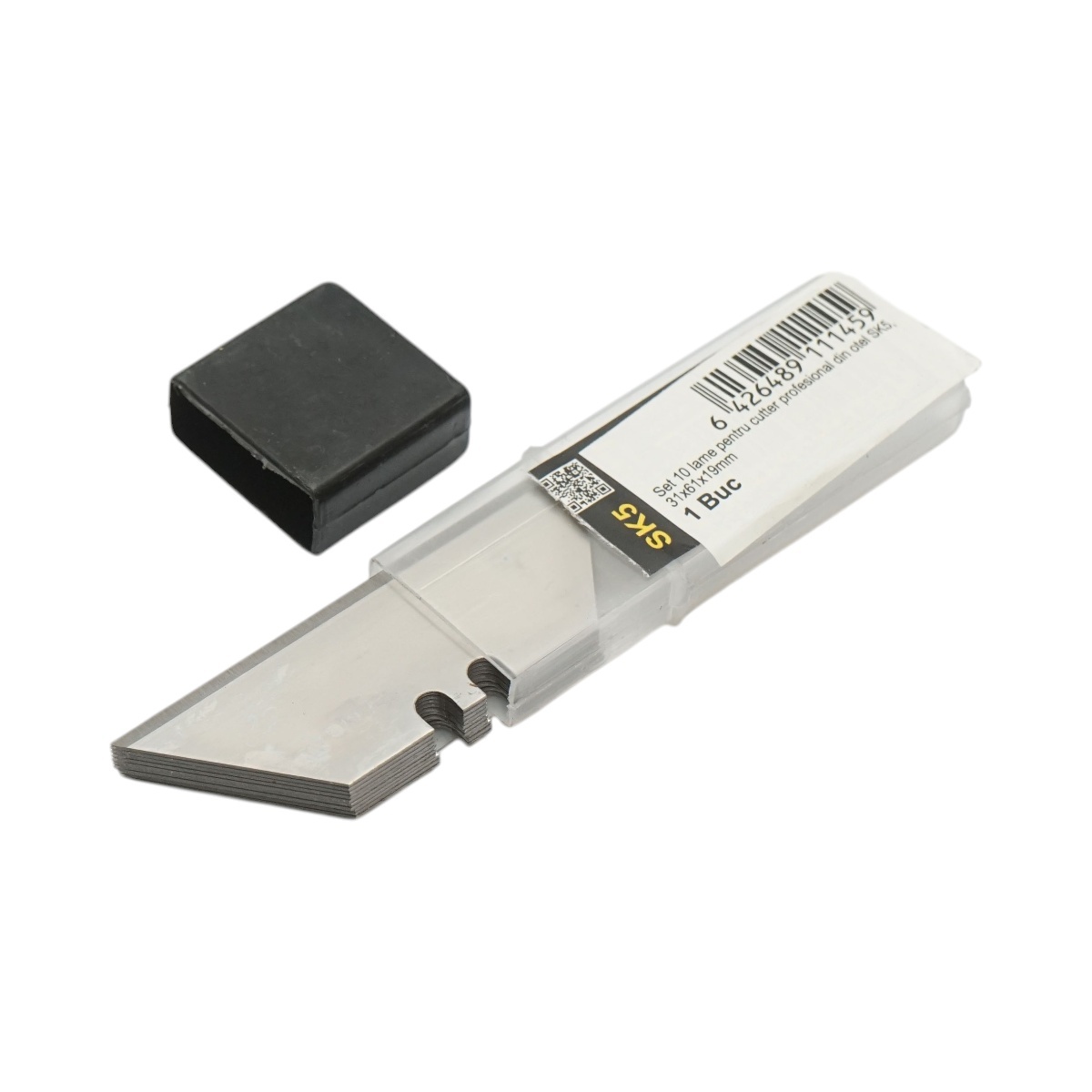 Set 10 lame cutter trapezoidale profesionale 19x61mm din otel SK5, Cod: DISUF15, Crownman