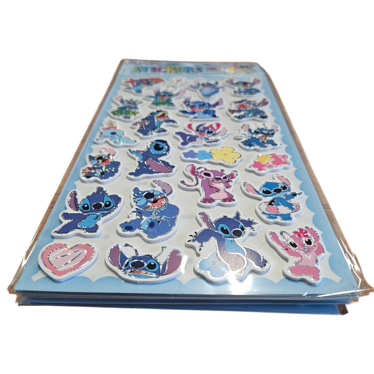 Set 10x Stickere 3D Stitch – 21 cm, Modele Identice