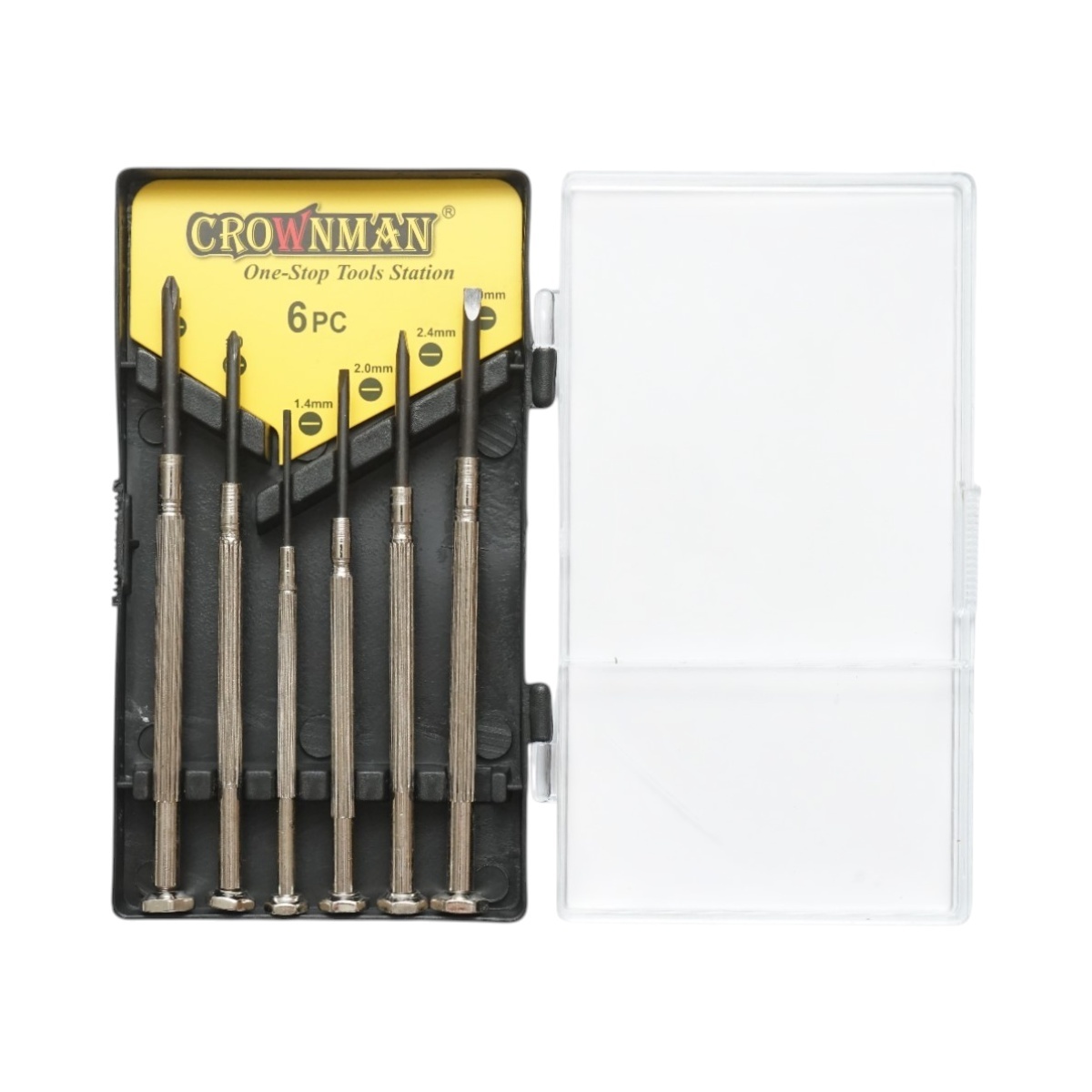 Set 6 surubelnite de precizie drepte si in cruce cu varf magnetic profesionale Cr-V , Cod: DISUF89, Crownman