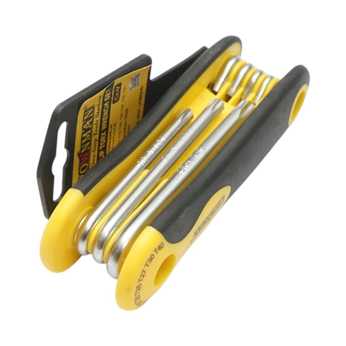 Set 8 chei imbus torx pliabile cu maner tip briceag T9-T40mm Cr-V, Cod: DISUF41, Crownman - 2 | YEO