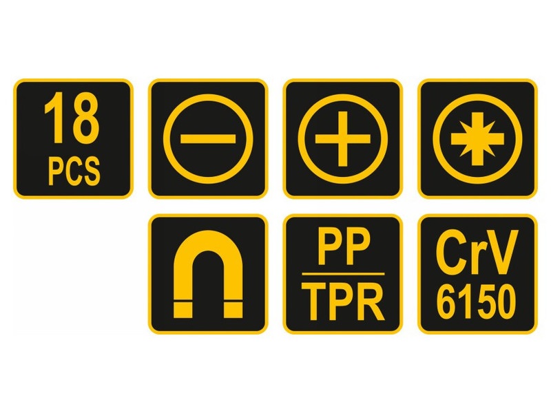 Set șurubelnițe VOREL 18 bucăți - 3 | YEO