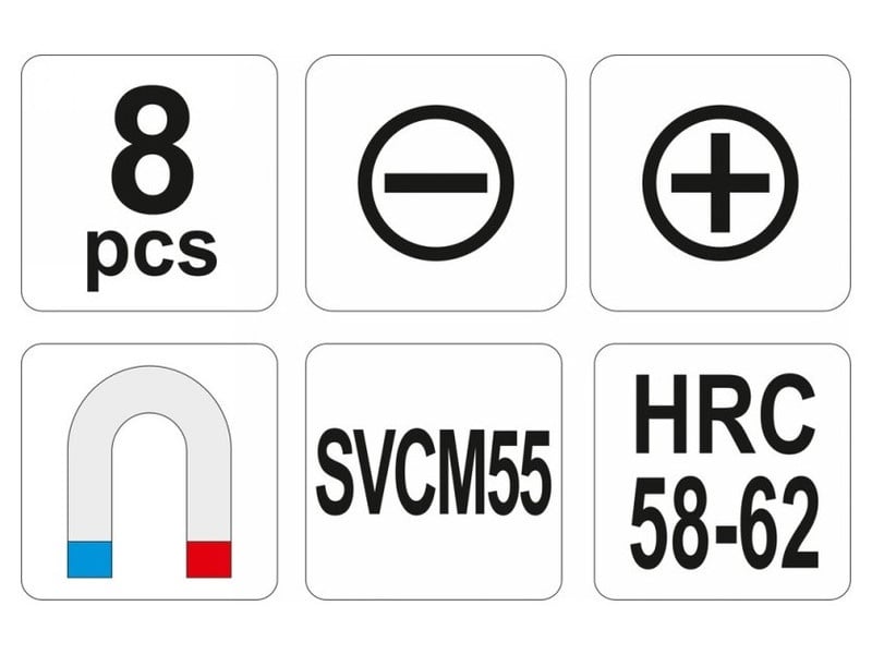 Set șurubelnițe YATO 8 piese - 2 | YEO