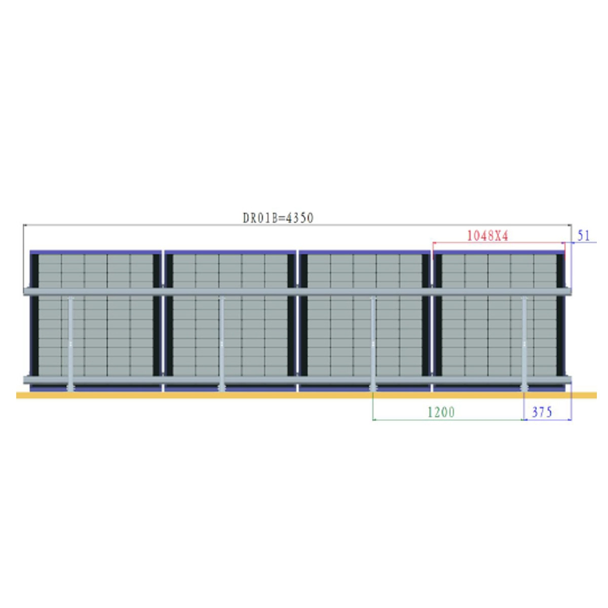 Sistem complet montare, structura acoperis pentru 4 panouri solare fotovoltaice cu unghi reglabil 15-30 grade, Cod: BK77904, Brand: BRECKNER GERMANY - 3 | YEO