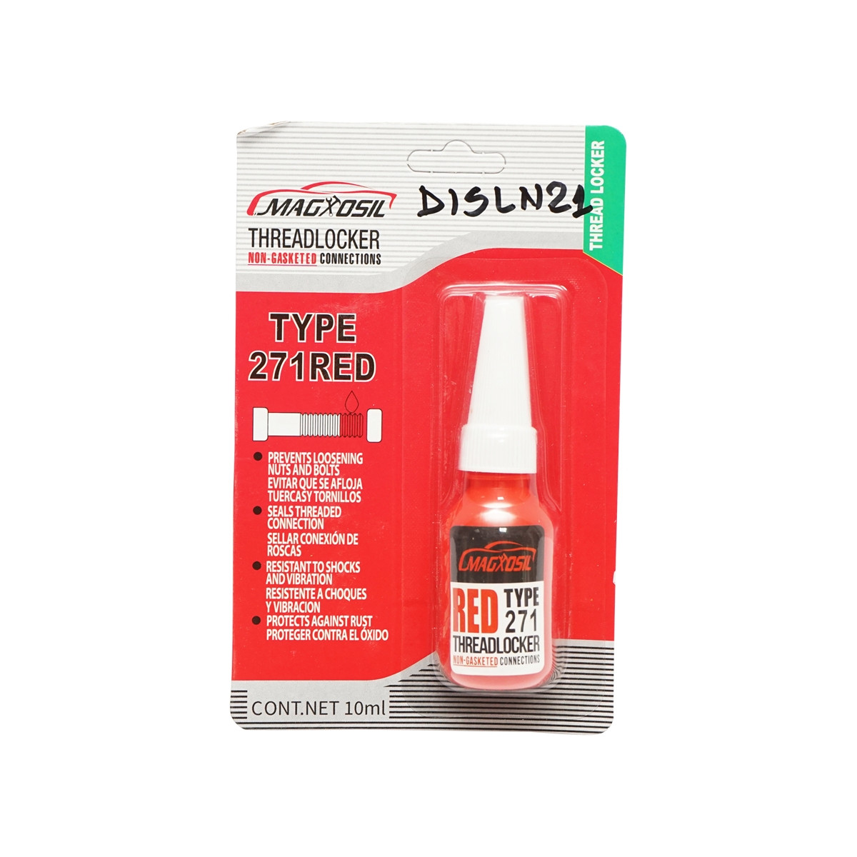 Solutie fixare suruburi 10ml rezistenta ridicata, Cod: DISLN21, Brand: BRECKNER GERMANY