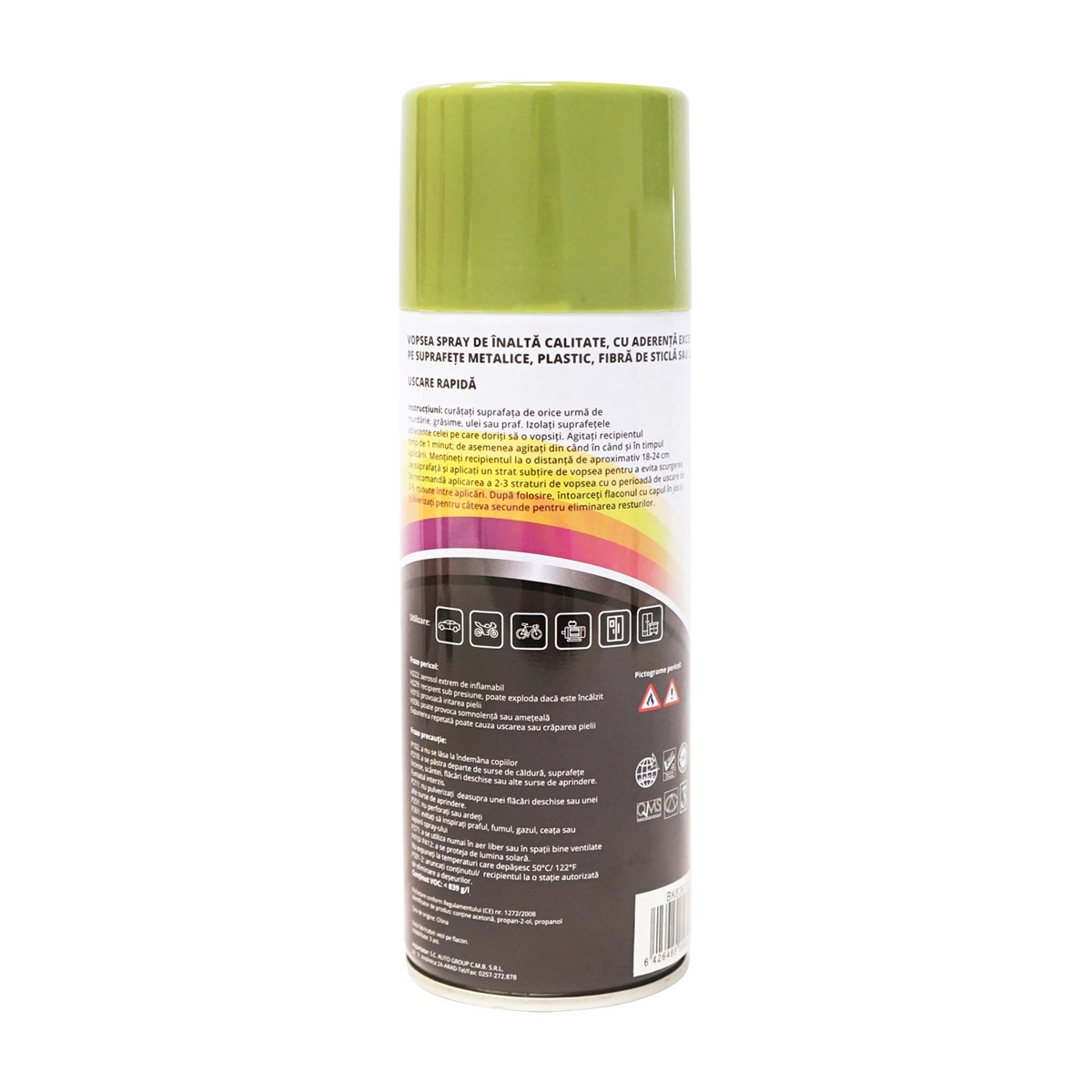 Spray vopsea auto verde tip Fendt profesionala cu uscare rapida 450ml, Cod: BK836120, Brand: MAGIC