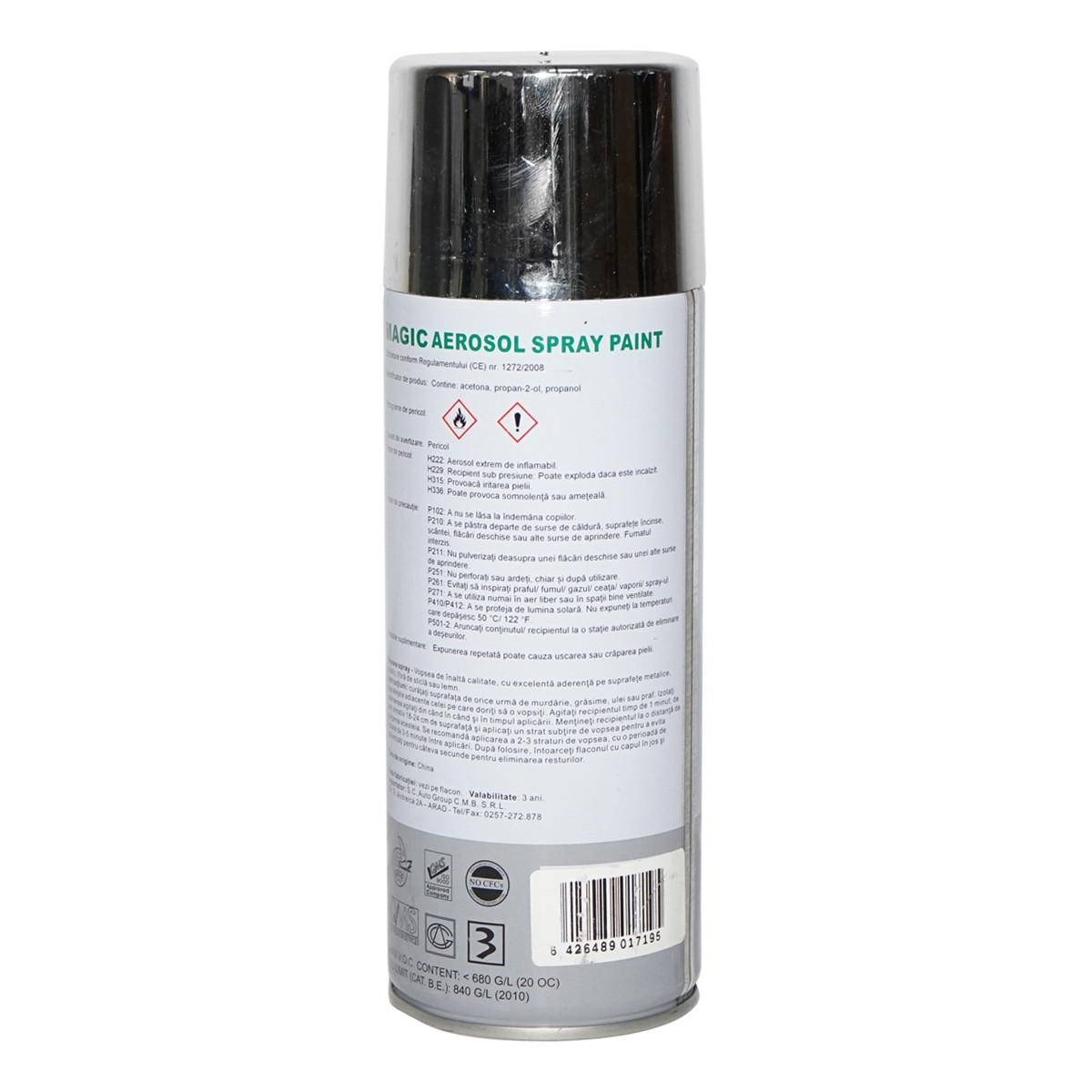 Spray vopsea Magic cromat metalizat 029 450 ml, Cod: FOX029, Brand: MAGIC - 1 | YEO