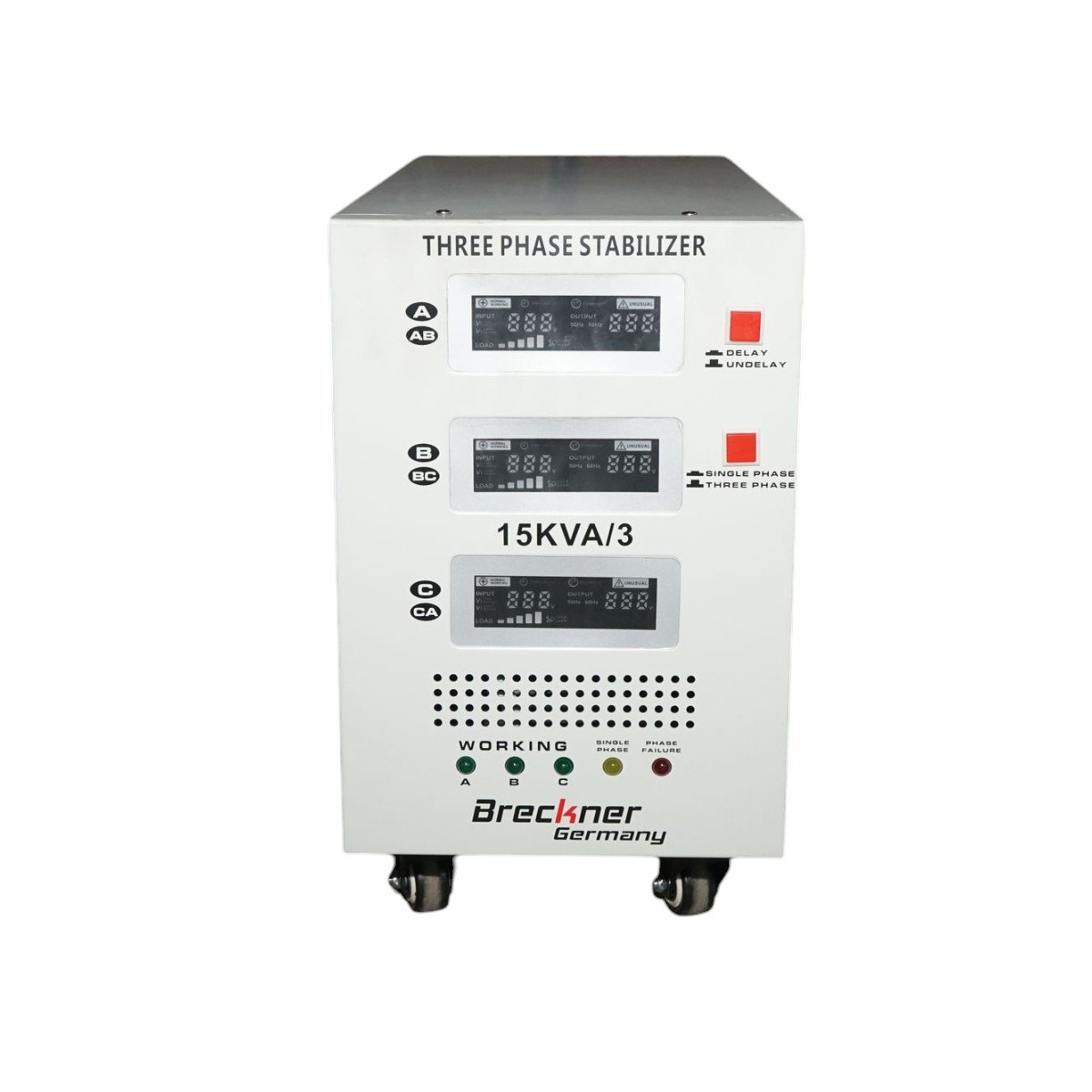 Stabilizator automat de tensiune 15KVA, 12KW trifazat cu servomotor, Cod: BK69934, Brand: BRECKNER GERMANY