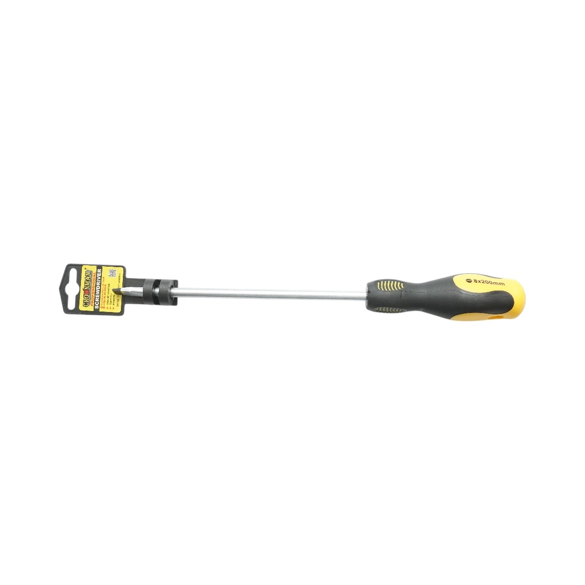 Surubelnita dreapta 8x200mm cu varf magnetic profesionala Cr-V , Cod: DISUF87, Crownman