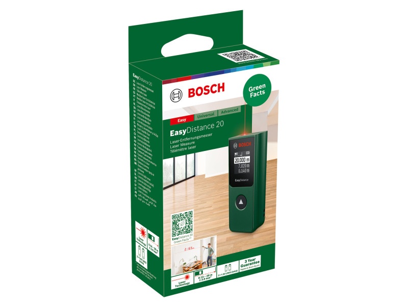Telemetru laser digital BOSCH EasyDistance 20 (până la 20 m) - 2 | YEO