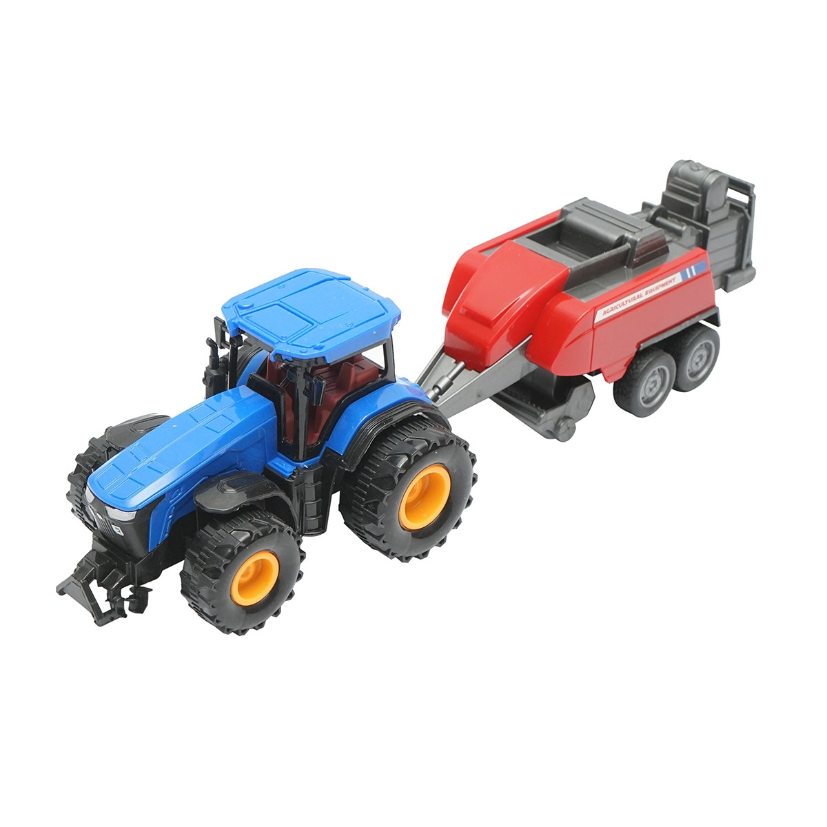 Tractor albastru cu remorca, 304x85x83mm jucarie copii +3 ani, Cod: DISLW89B - 2 | YEO