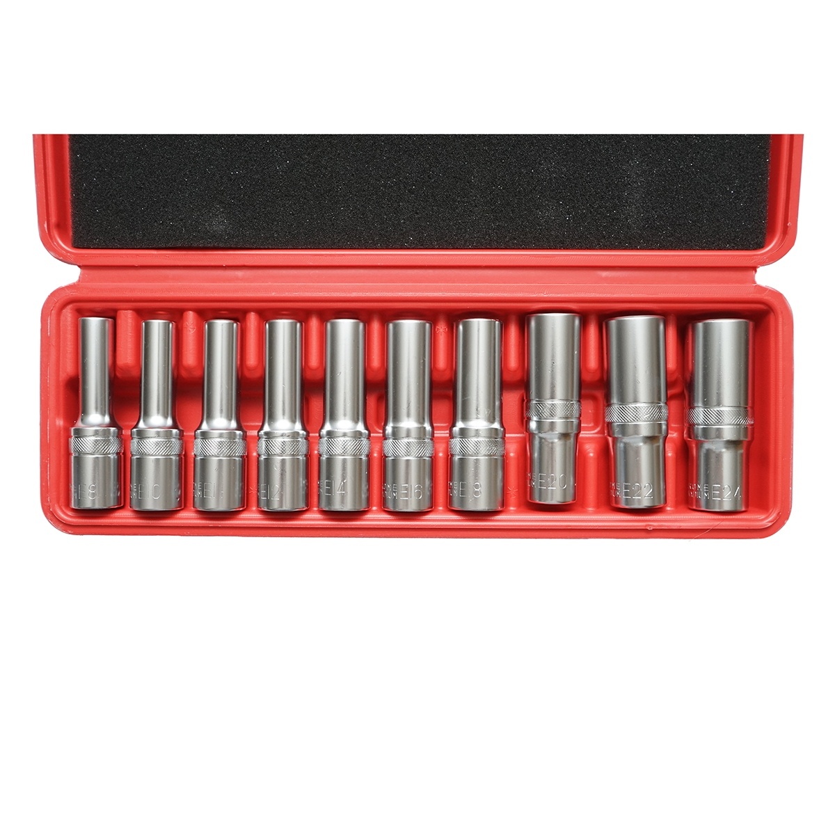 Trusa chei tubulare E-Torx E8-E24, patrat 1/2 inch 10 piese Cod: DISTS89 - 2 | YEO