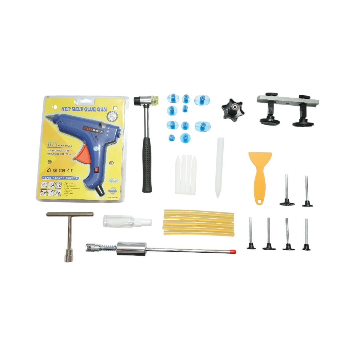 Trusa scule indreptat tabla caroserie 34 piese , Cod: BK56602, BRECKNER GERMANIA