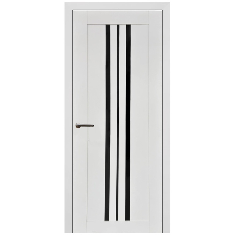Usa interior, KD 12, lemn & mdf, 80x200cm, alb mat, reversibila, KDoors
