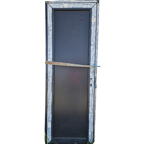 Usa, PVC & termopan, 80x220cm, antracit, stanga, Kirchberger, 6cm, 4 camere, full panel