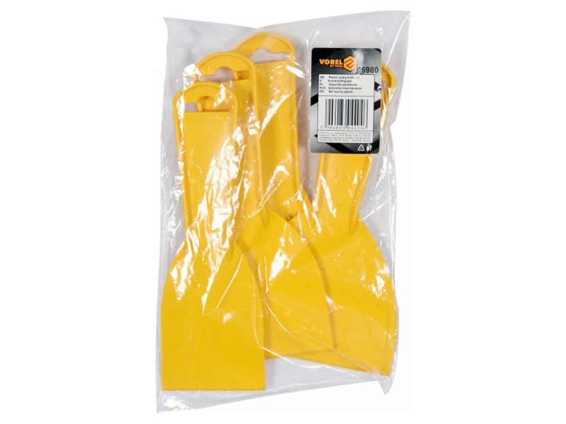 VOREL Set de spatule 4 bucăți 40-100 mm plastic - 2 | YEO