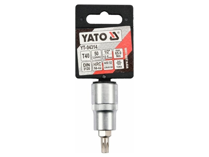 YATO Bit cheie tubulară Torx 1/2" T40 CrV - 2 | YEO