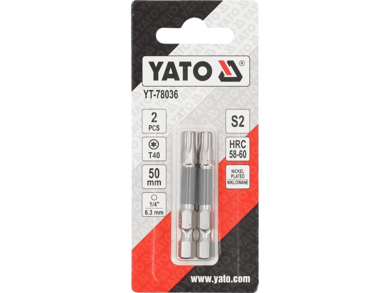 YATO Bithegy T40 x 50 mm (2 buc)