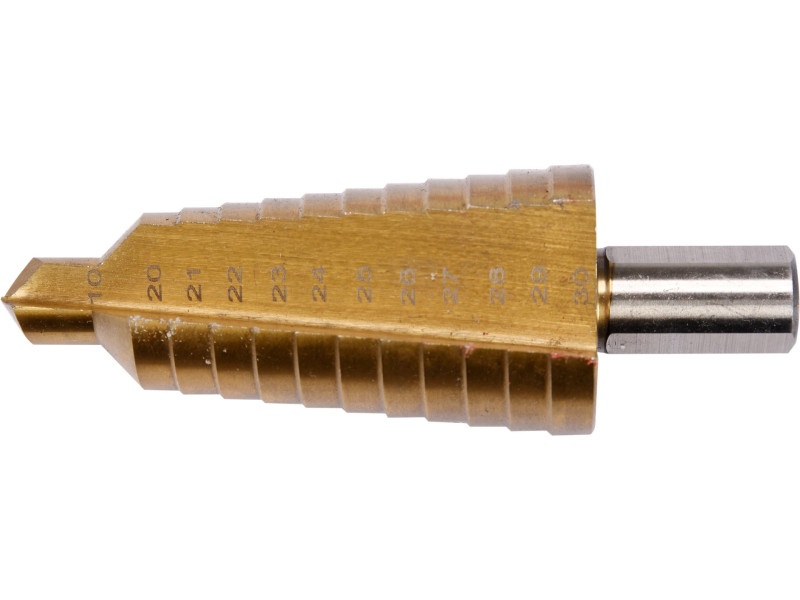 YATO Burghiu cu trepte 10-30 mm 12 trepte HSS titan-nitrură - 1 | YEO