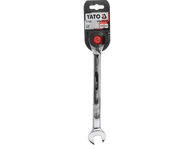 YATO Cheie stea cu clichet 24 mm / 330 mm 72T CrV - 3 | YEO
