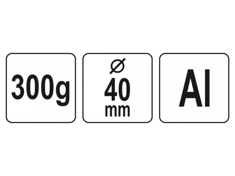 YATO Ciocan din aluminiu 300 g - 2 | YEO