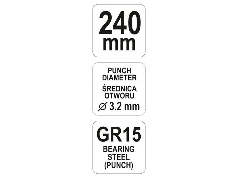 YATO Clește de perforat și tivit 240 mm - 4 | YEO