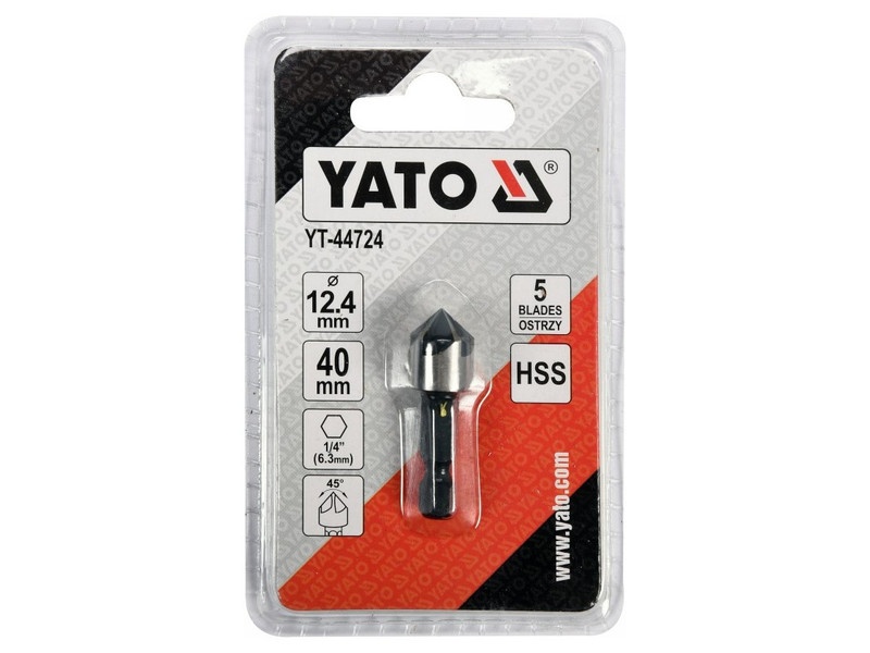 YATO Conic countersink pentru metal 12,4 mm dimensiune bit HSS - 2 | YEO