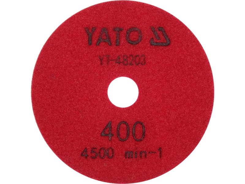 YATO Disc diamantat de șlefuire și lustruire Velcro 100 mm / P400 umed/uscat - 1 | YEO