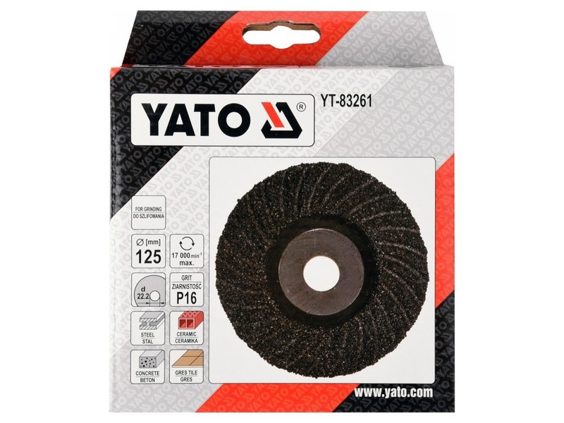 YATO Disc universal de șlefuit 125 x 22,2 mm / P16 - 1 | YEO