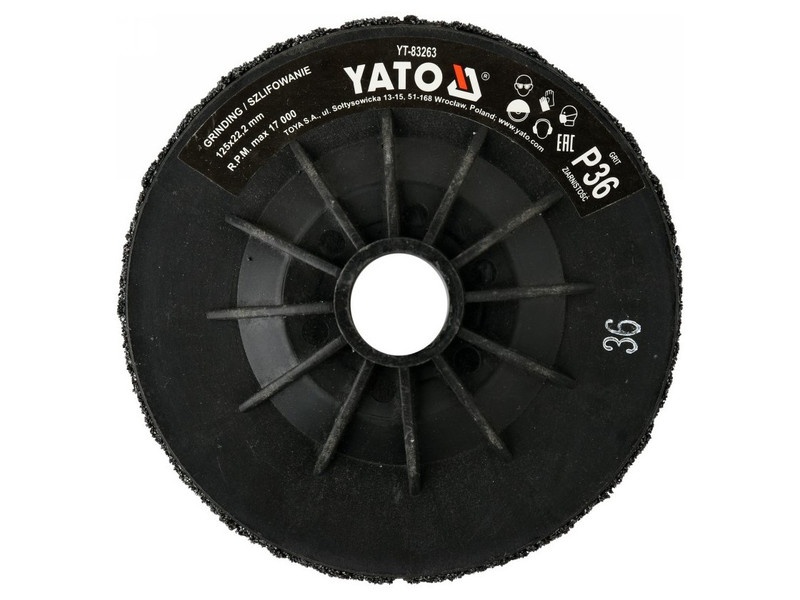 YATO Disc universal de șlefuit 125 x 22,2 mm / P36 - 1 | YEO