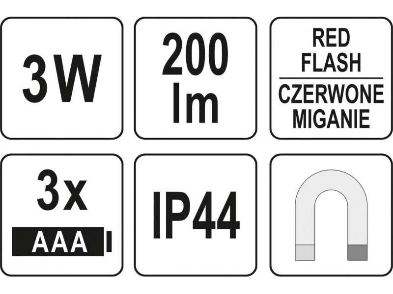 YATO Elemes Lumină LED pentru stilou 200 lumeni