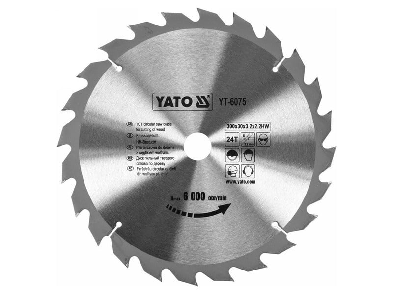 YATO Lamă de ferăstrău pentru lemn 300 x 30 x 2,0 mm / 24T