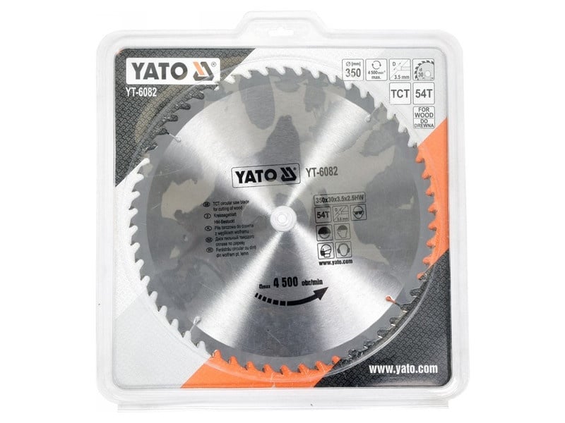 YATO Lamă de ferăstrău pentru lemn 350 x 30 x 2,5 mm / 54T - 2 | YEO