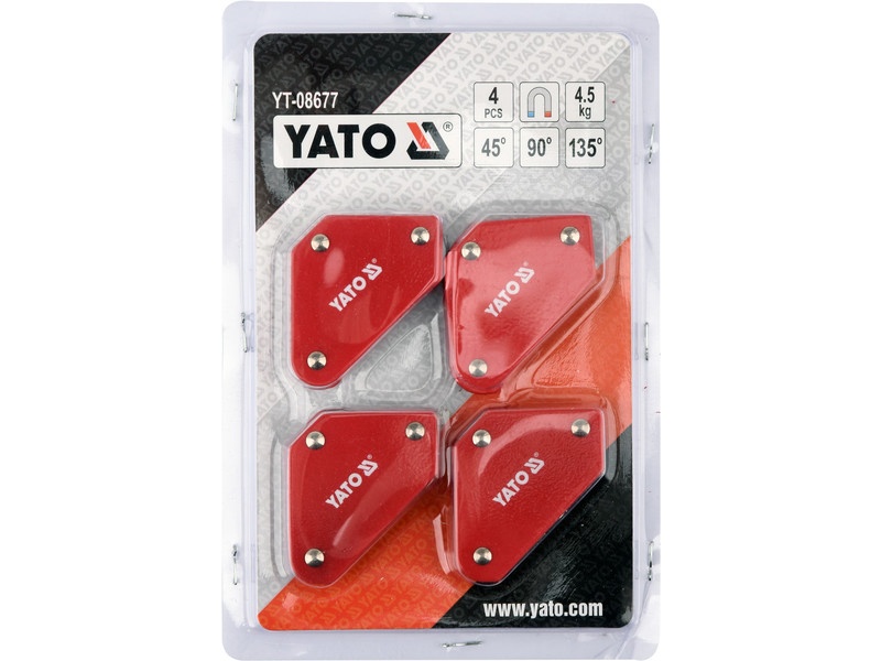YATO Mini set suport pentru piese de sudură 4 piese 4,5 kg 45° 90° 135° - 1 | YEO