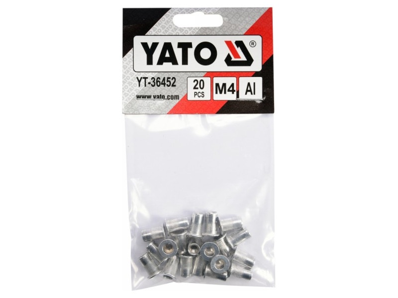 YATO Piuliță nit din aluminiu M4 (20 buc) - 4 | YEO