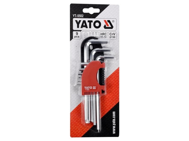 YATO Set chei Allen 9 piese 2,0-10 mm CrV - 1 | YEO