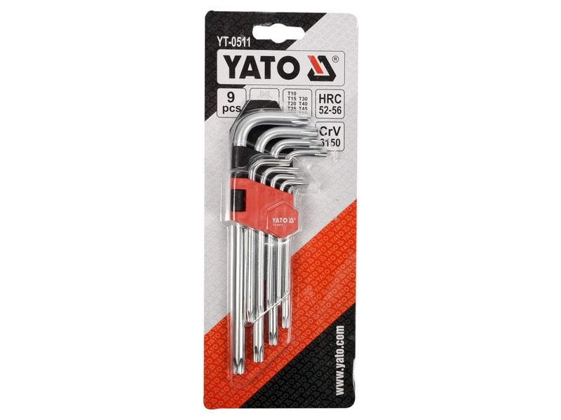 YATO Set de chei Torx 9 piese T10-T50 CrV