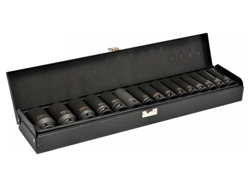 YATO Set de prize lungi pentru mașini 15 piese 1/2" 10-32 mm CrMo - 1 | YEO