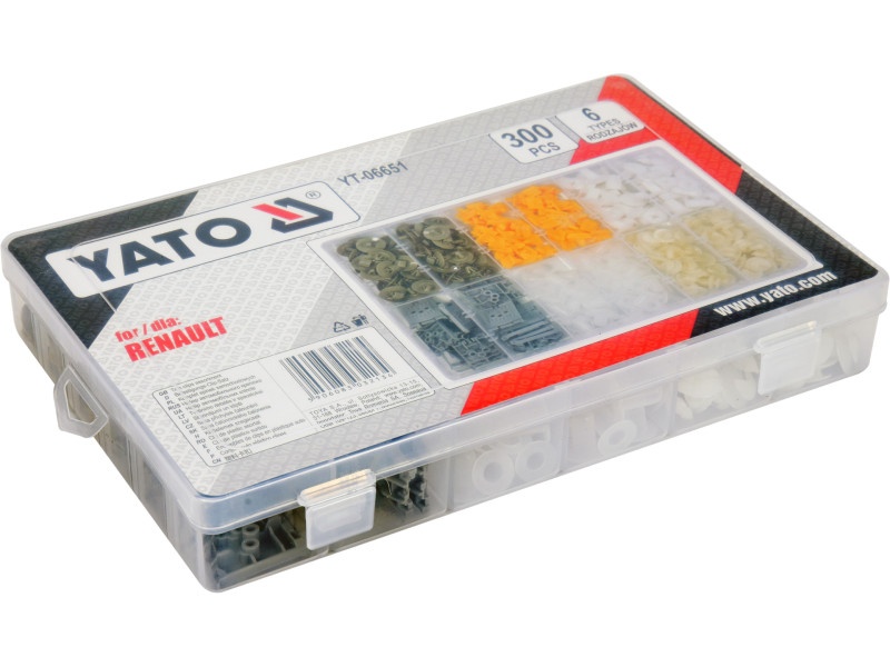 YATO Set patent din plastic 300 piese Renault - 4 | YEO