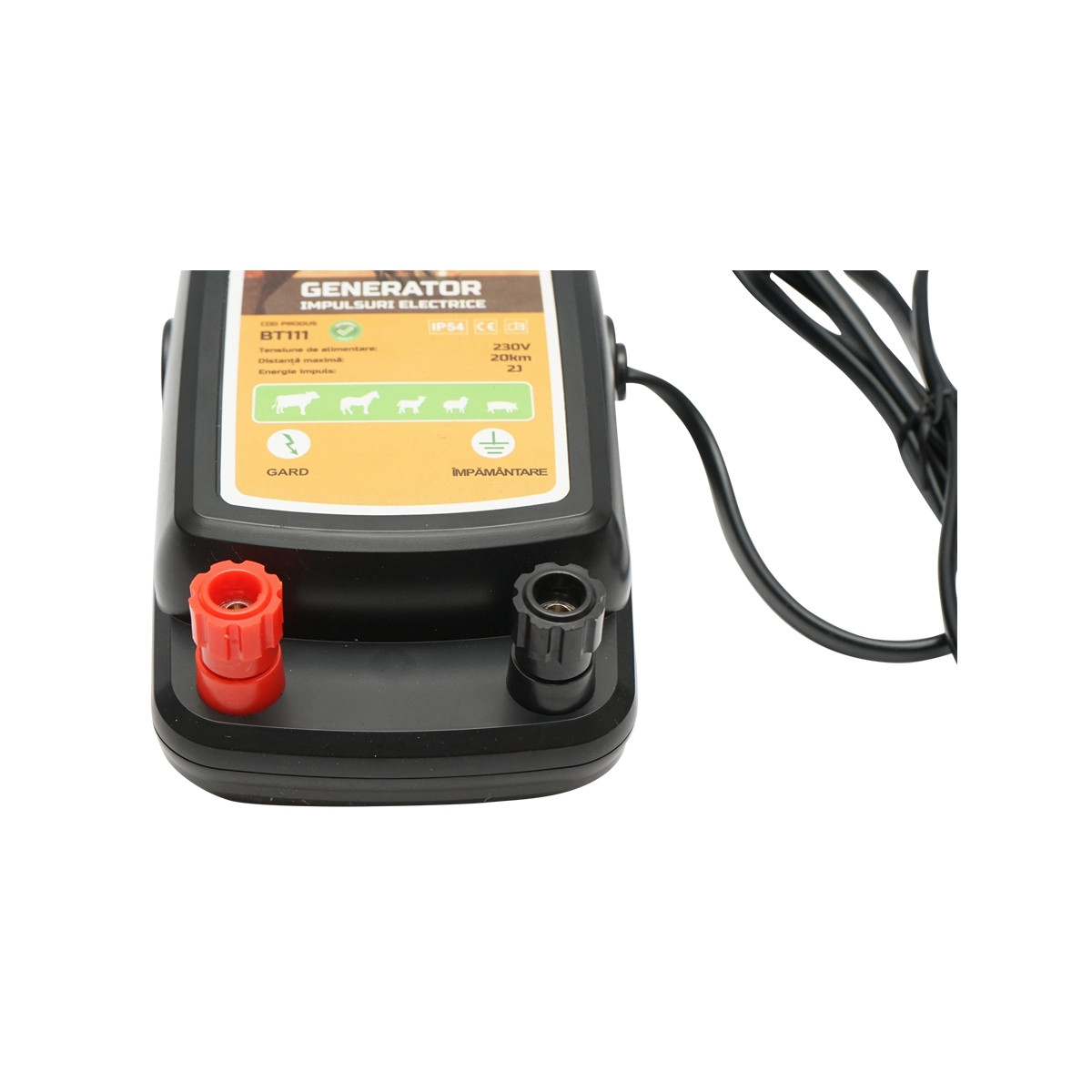 Aparat generator de impulsuri 2 Joule tensiune 230V gard electric 20Km, IP54, Cod: BT111,Brand: BRITMANN - 2 | YEO