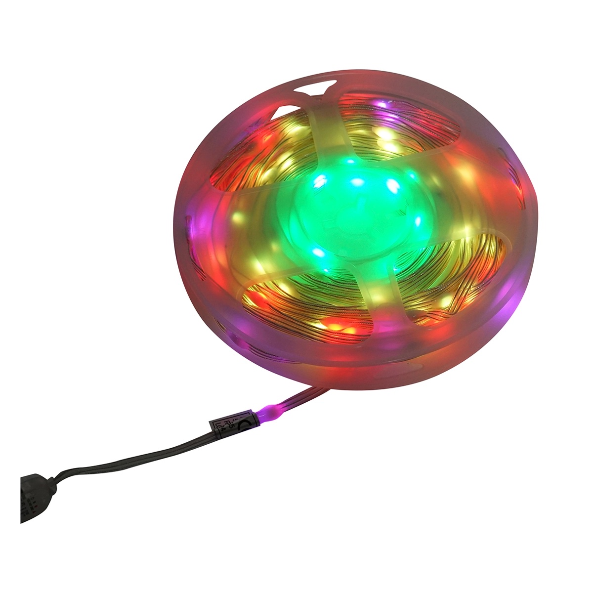 Banda LED smart decorativa 2W/m 5V cu telecomanda, control muzical, bluetootha plicatie USB, 10m RGB+IC IP68, Cod: BK79076,Brand: BRECKNER GERMANY