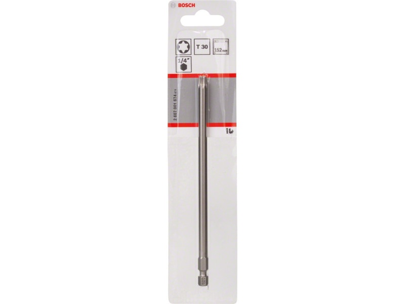 BOSCH Bithegy T30 x 152 mm 1/4" Extra Hard