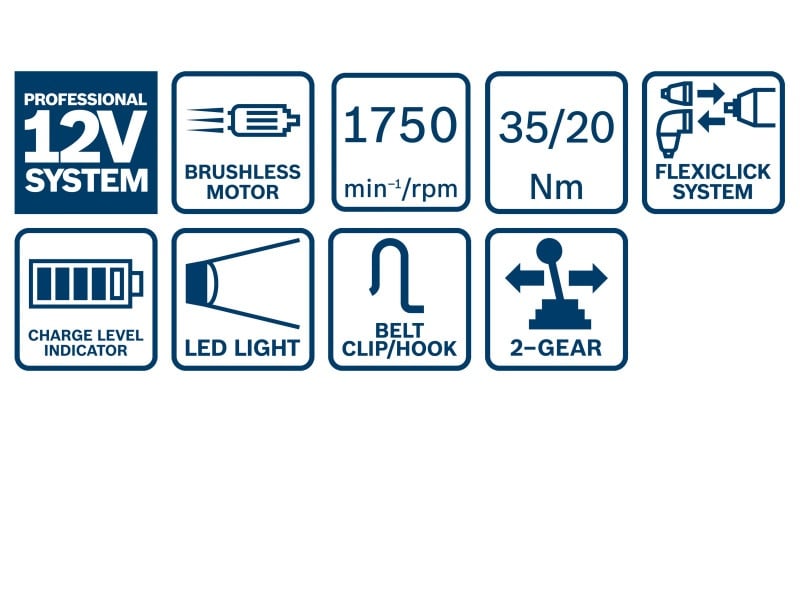 BOSCH burghiu fără fir GSR 12V-35 FC în L-boxx (2 baterii de 3.0 Ah + încărcător rapid)