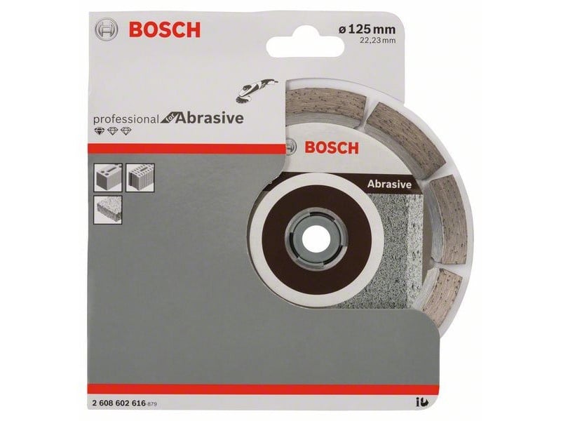 BOSCH Disc de tăiere diamantat 125 x 1,6 x 10,0 x 22,2 mm segmentat Professional pentru Abrasiv - 1 | YEO