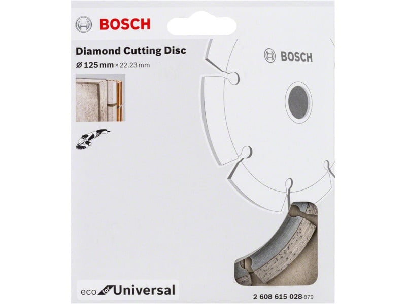 BOSCH Disc de tăiere diamantat 125 x 2,0 x 7,0 x 22,2 mm segmentat ECO pentru Universal