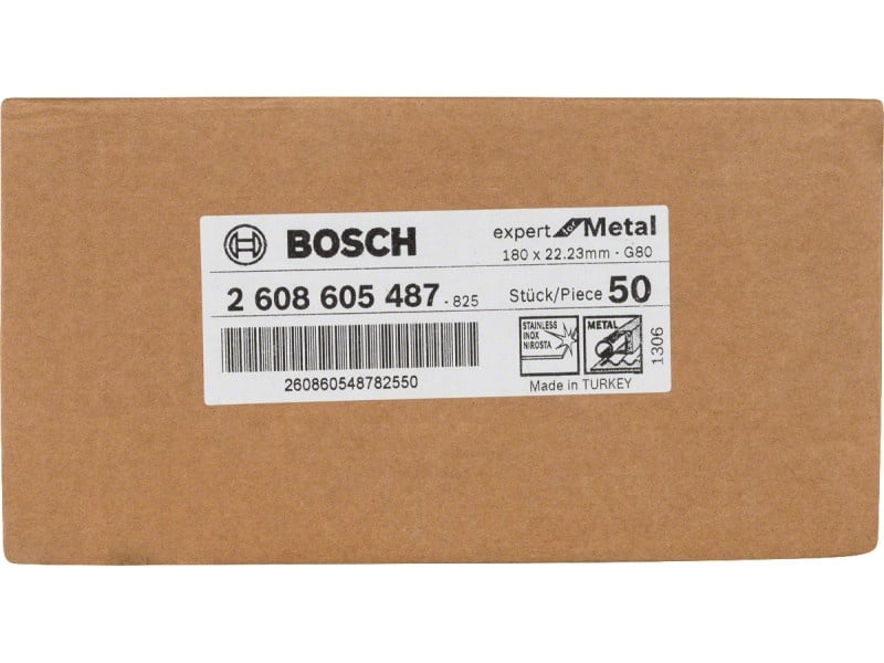 BOSCH Disc fibros pentru metal 180 x 22,2 mm / P80