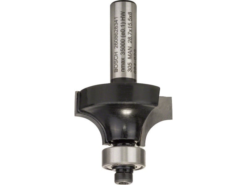 BOSCH Freză de rotunjit din carbură cu nas sferic 28,7 (r=8 mm) x 15,2 x 53 x 8 mm