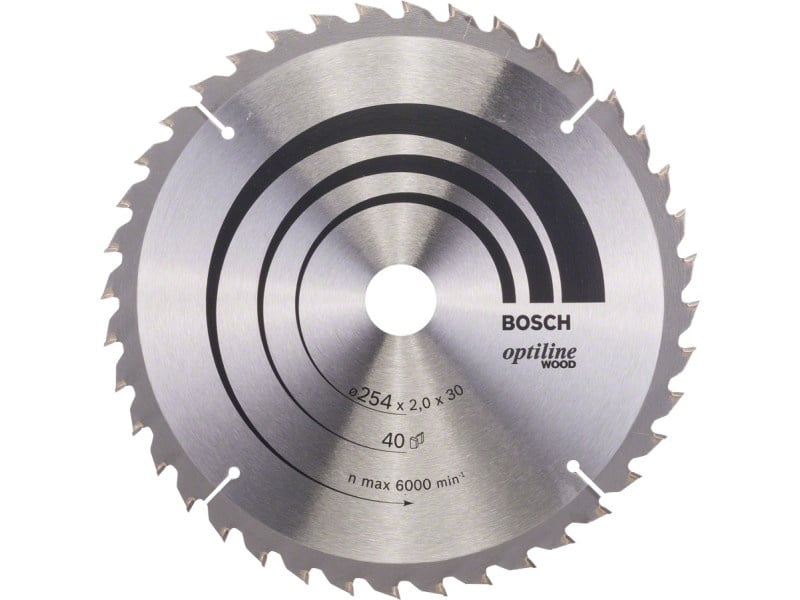 BOSCH Lamă de ferăstrău pentru lemn 254 x 30 x 2,0 mm / 40T Optiline Wood ATB