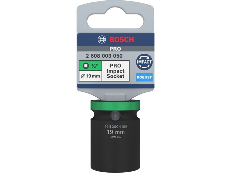 BOSCH PRO Cheie tubulară 1/2" 19 mm CrMo