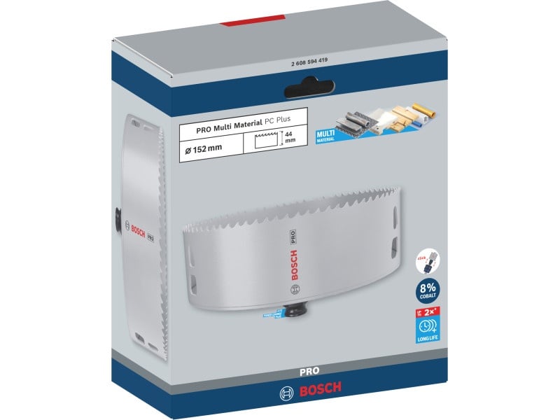 BOSCH PRO Cutter circular 152 mm (8% cobalt) PC PLUS Multi Material - 1 | YEO